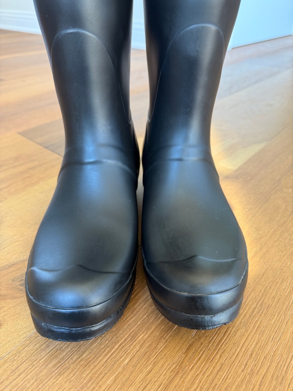 Hunter Matte Black Tall Rubber Rain Boots - Picture 5 of 7